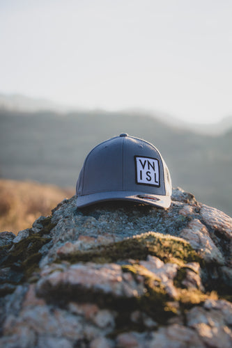 Grey VN ISL Hat with White Logo - Flex Fit
